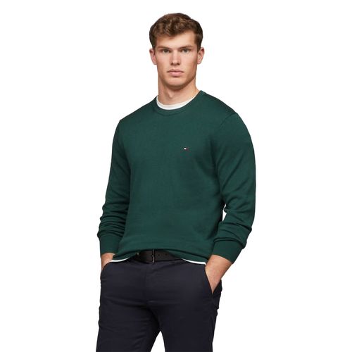 Sudadera Para Caballero Tommy Hilfiger Verde MW0MW14748-L6K