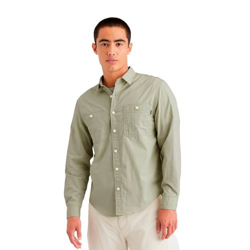 Camisa Casual Para Caballero Dockers Verde A0877-0049