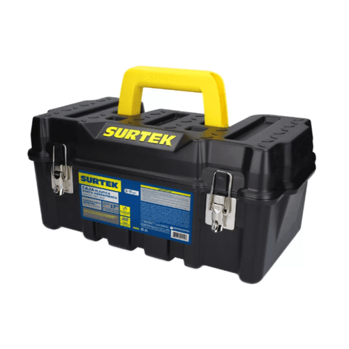 Caja portaherramientas plástica Surtek negro cps17