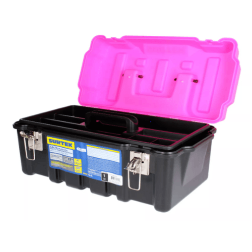 Caja portaherramientas plástica Surtek rosa cps17k