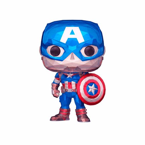 Funko Pop Capitán América Facetado Multicolor FU70484