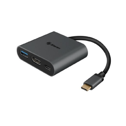 Adaptador usb c a hdmi usb 3.0 usb c Steren gris usb-471