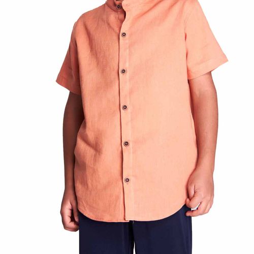 Camisa Casual Para Niño Lyon Durazno 222121-402