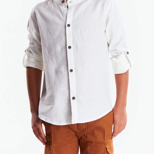 Camisa Casual Para Niño Lyon Blanco 224002-002