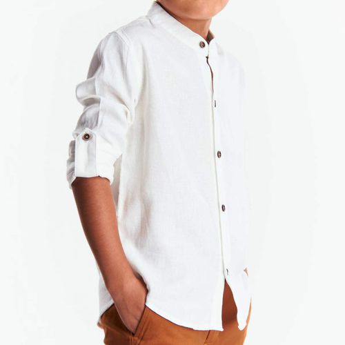 Camisa Casual Para Niño Lyon Blanco 224002-002