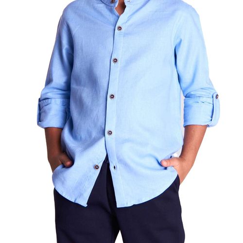 Camisa Casual Para Niño Lyon Azul 224002-801