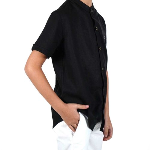 Camisa Casual Para Niño Lyon Negro 222002-001