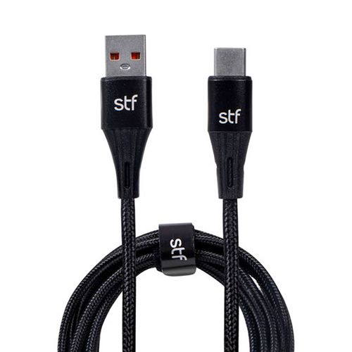 Cable de datos usb c ultra rápido Stuffactory negro st-a36830 30w