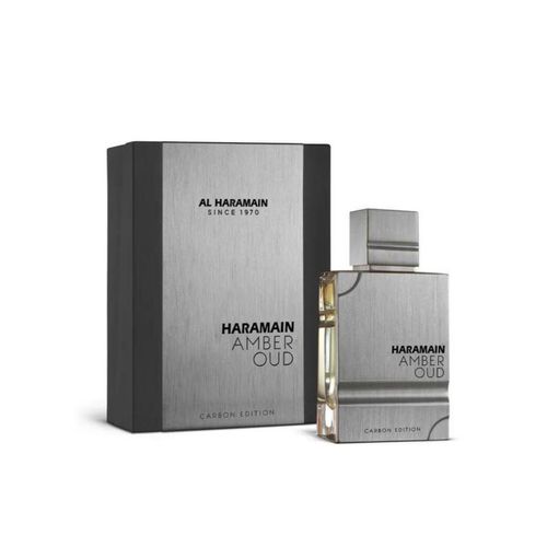 Perfume Al Haramain Plata Amber Oud Carbon Edition Caballero 200ml