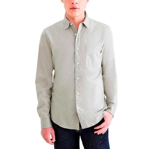Camisa Casual Para Caballero Dockers Gris A4253-0026