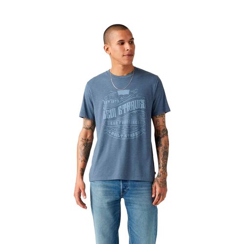 Playera Casual Para Caballero Levis Azul 22491-1625