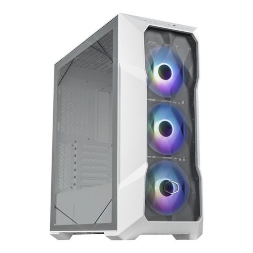 Gabinete Cooler Master blanco masterbox td500 mesh v2