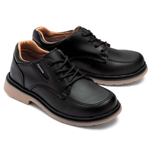 Zapato Escolar Para Niño Yuyin Negro 23330