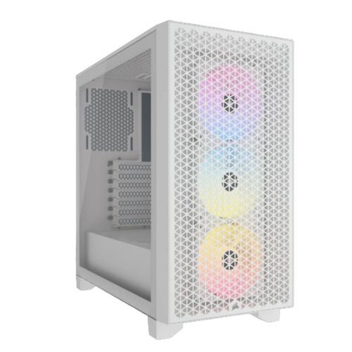 Gabinete Corsair blanco 3000d rgb airflow