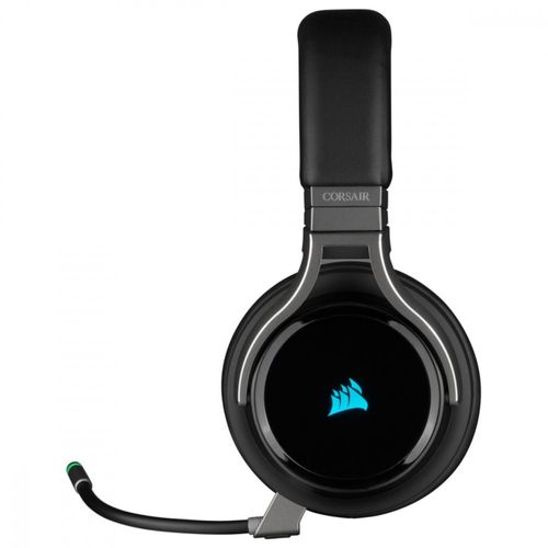 Audífonos Corsair negro virtuoso rgb wireless 7.1