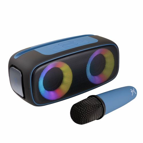 Bocina Perfect Choice negra/azul outdoors lite