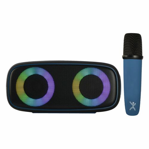 Bocina Perfect Choice negra/azul outdoors lite