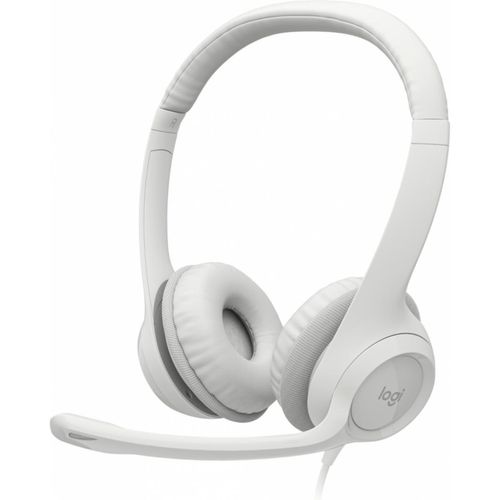 Audífonos Logitech blanco h390 con micrófono