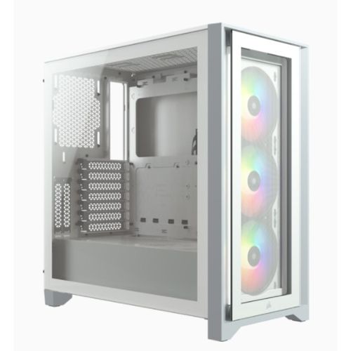 Gabinete Corsair blanco icue 4000x