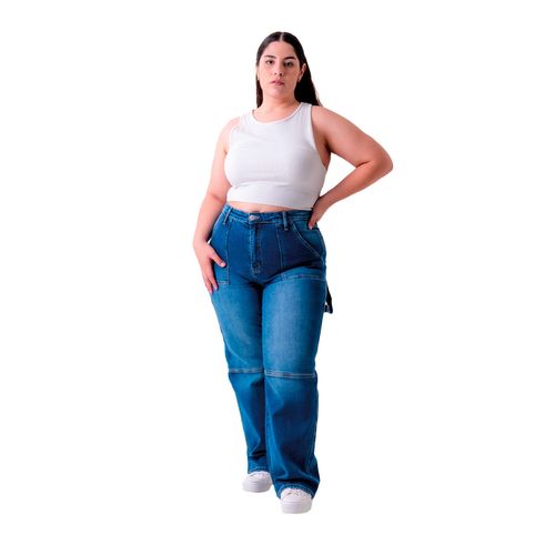 Pantalón de mezclilla para dama Balam azul blx6523