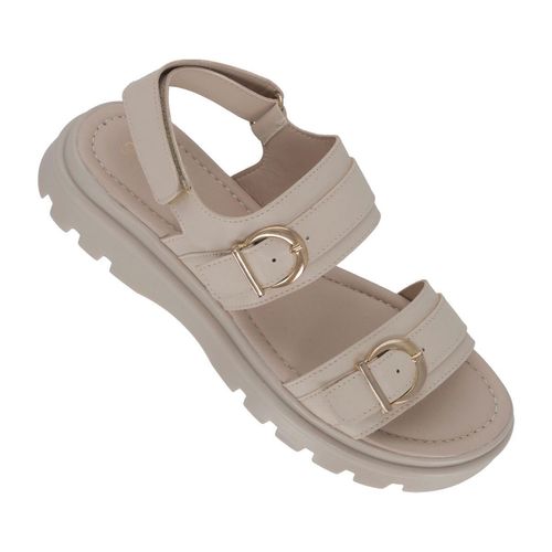 Sandalia Casual Para Dama Green Love Beige 94043