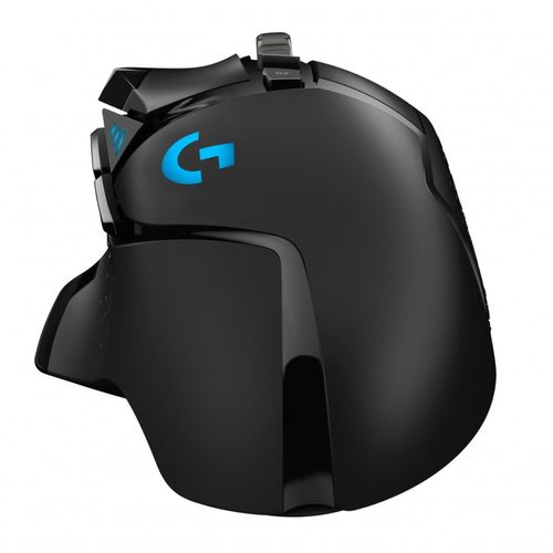 Mouse Gamer Ergonómico Logitech Negro Óptico G502 Hero RGB