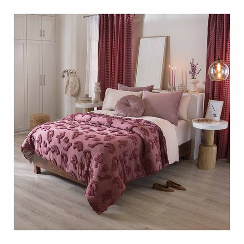 Funda De Duvet Matrimonial Vianney Rosa 88547