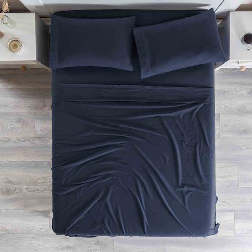 Juego de sábanas king size Vianney azul 88871