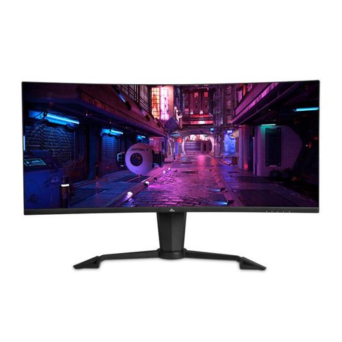 Monitor gamer curvo Yeyian negro sigurd 4000 led va 34"