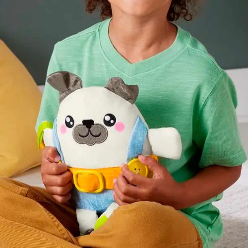 Peluche de pug hora de vestirse Fisher Price multicolor hyc29