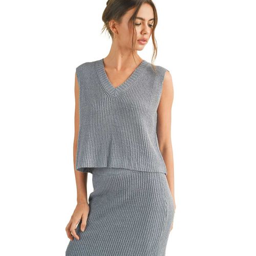 Chaleco Casual Para Dama Miou Muse Gris