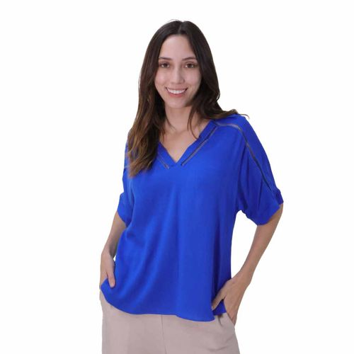 Blusa Casual Para Dama Zucca Azul 559