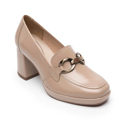 Zapatilla Casual Para Dama Flexi Beige 127202