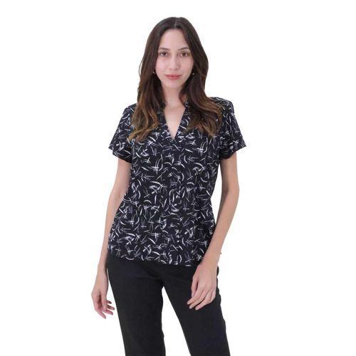 Blusa Casual Para Dama Zucca Negro 430