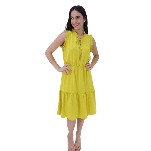 Vestido Casual Para Dama Zucca Amarillo 487