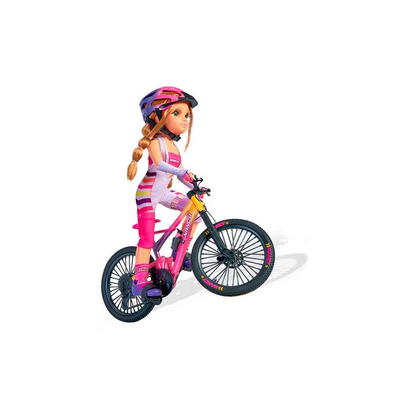 Muneca Con Bicicleta De Montana Nancy Multicolor 700017339