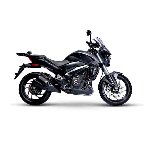 Motocicleta deportiva Bajaj negro dominar 400 CC 2025