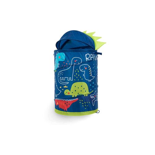Cesto de dinosaurio 60 x 43 Vianney azul 77408