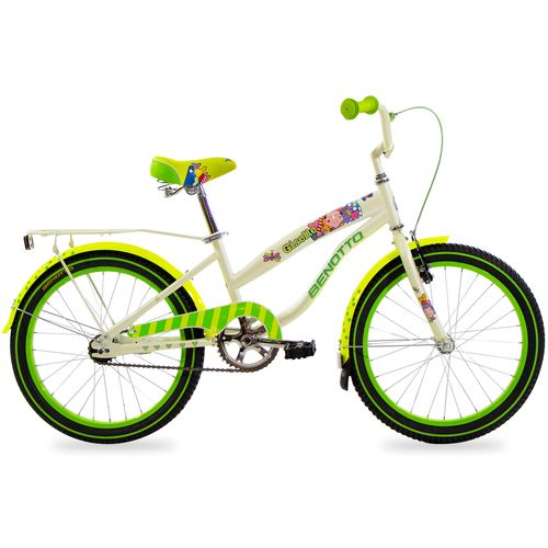 Bicicleta de niña Benotto R20 verde city giselle