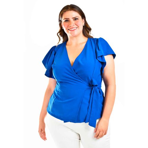 Blusa Casual Para Dama Roman Fashion  Azul 1840