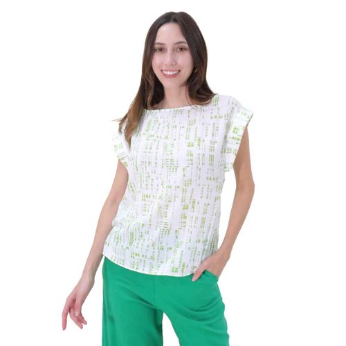 Blusa Casual Para Dama Zucca Verde 578