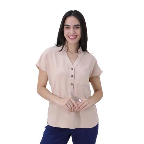 Blusa Casual Para Dama Zucca Beige 627