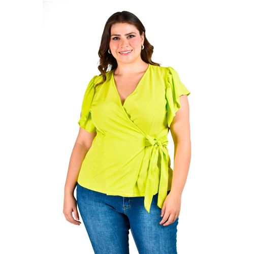 Blusa Casual Para Dama Roman Fashion Verde 1840