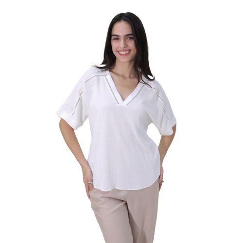 Blusa Casual Para Dama Zucca Blanco 559