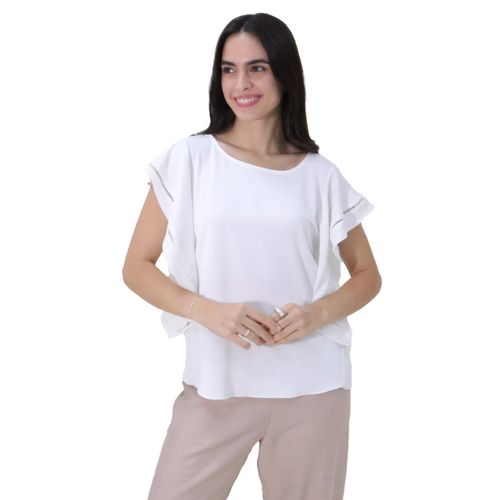 Blusa Casual Para Dama Zucca Blanco 566