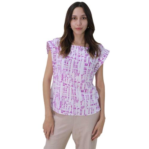 Blusa Casual Para Dama Zucca Morado 578