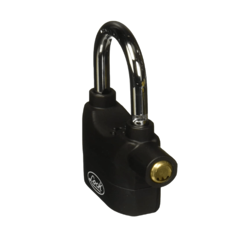 Candado Con Alarma Sonora Lock Negro CASO70