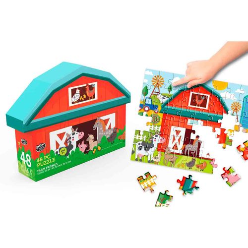 Rompecabezas de granja con 48 piezas Anker multicolor 250123/dom