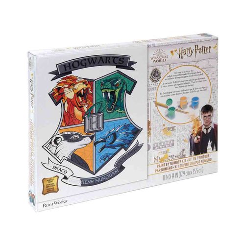 Set de arte pinta por numero escudo de hogwarts Anker multicolor 73-91828