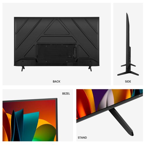 Pantalla Hisense negro smart tv led 50a6n 55p
